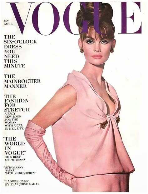 Timeless Beauty Jean Shrimpton In Vogue 1963