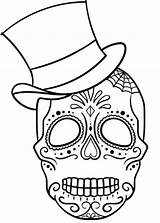 Skull Skulls Caveira Kleurplaat Ausmalbilder Kleurplaten Mexicana Colorir Malvorlage  Imprimir Zo sketch template