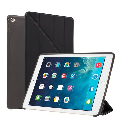 ipad air  air  case silicone soft  ultra thin slim pu leather smart cover  apple
