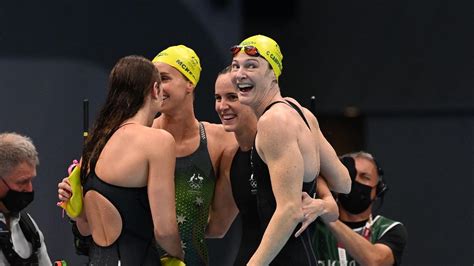 Tokyo Olympics Australian Swimming Team 4x100m Relay Result Classy