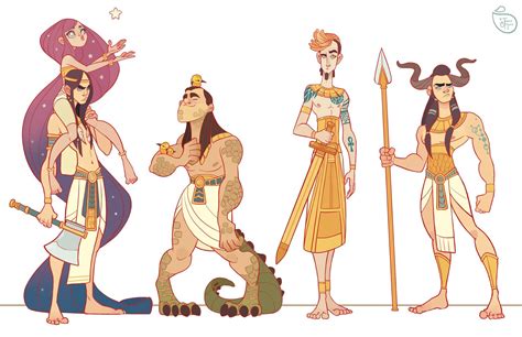 Jessica Madorran Character Design Egyptian Gods