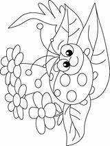Coloring Ladybug Pages Printable Bug Flower Print Kids Lady Happy Colouring Rug Ladybugs Face Animals Sheets Drawing Color Flowers Bestcoloringpages sketch template