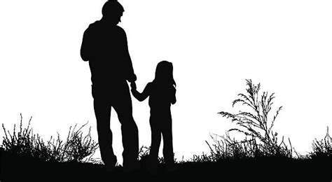 father daughter illustrations royalty free vector