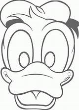 Coloring Pages Face Duck Donald Popular sketch template