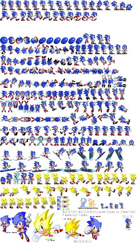 sonic mania sonic sprite sheet