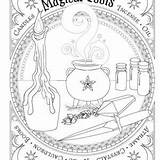 Coloring Book Shadows Pages Spells Adult Spell Magical Recipes Choose Board sketch template