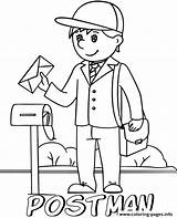 Postman Professions sketch template