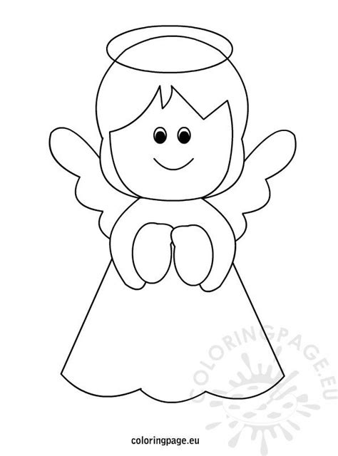 printable angel coloring page