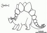 Stegosaurus Outline Printable Justcoloringbook sketch template
