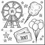 Pages Coloring Expert Circus Getcolorings Carnival Tickets Color sketch template