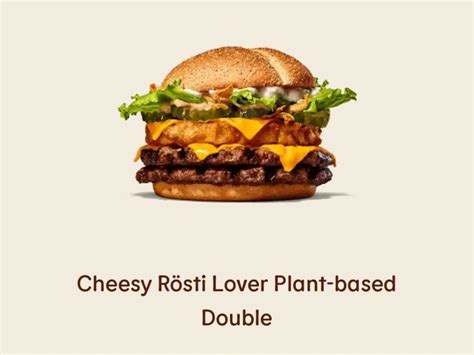 burger king cheesy roesti lover plant based double large meal kalorien