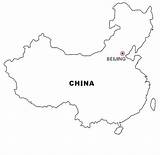 China Coloring Map Color sketch template