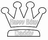 Birthday Happy Daddy Pages Dad Drawings Coloring Colouring Printable Paintingvalley sketch template