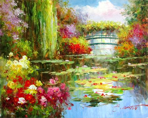 claude monet water lily pond repro  quality hand painted oil painting xin ebay