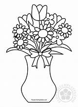 Bunch Colouring Flowerstemplates sketch template