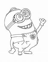 Coloring Pages Minion Minions sketch template
