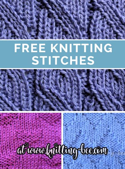 knitting stitch library   knitting patterns