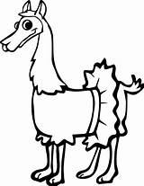 Llama Coloring Pages Printable Llamas Wonder Funny sketch template