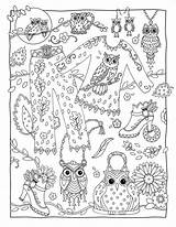 Coloring Sarnat Marjorie Colorear Disegni Fanciful Colorare Mandalas Laminas sketch template