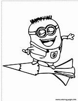 Minion Coloring Pages Fly Purple Printable Rocket Evil Despicable Print Color Book Space Clipart Getcolorings Clip Jerry Getdrawings Library Info sketch template