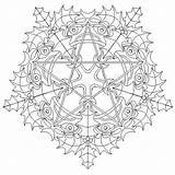 Yule Mandalas Solstice Pagan Invierno Románico Template Einwie sketch template