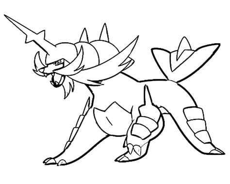 samurott  coloring page  printable coloring pages  kids