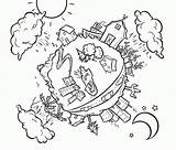 Coloring Pages Water Conservation Kids Colouring Save Clipart Popular Coloringhome Library sketch template
