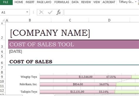 Free business cost analysis tool