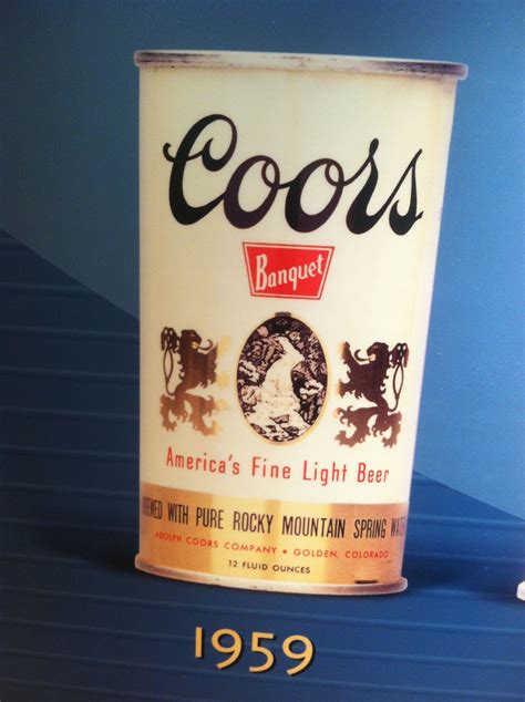 coors aluminum beer   food history coors beer