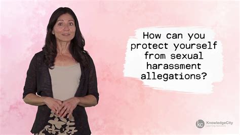 how to protect yourself from sexual harassment allegations youtube