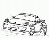 Coloring Porsche Pages Drawing Library Clipart Car Cayman Supercar Getdrawings Comments Template sketch template