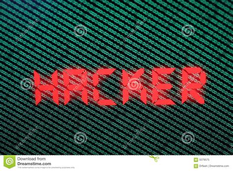 binary code  green  tft  hacker   stock illustration