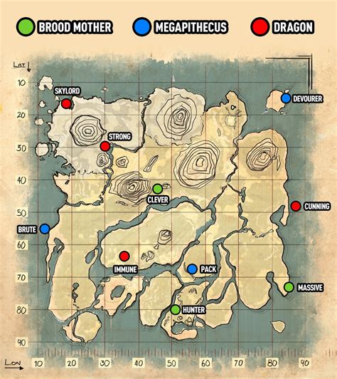simple map   island caves  artifact locations