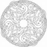Coloring Pages Mandala Moon Sun Intricate Celtic Color Festival Celestial Bohemian Christmas Getcolorings Printable Adults Print Drawing Getdrawings sketch template