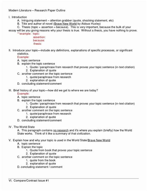 mla essay outline beautiful mla research paper outline template