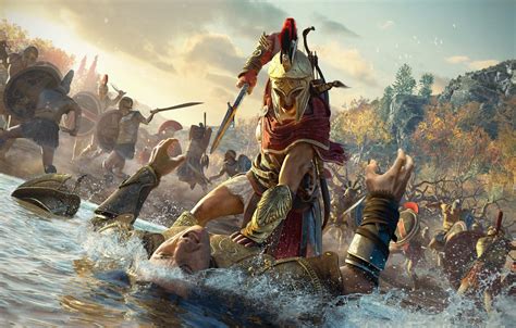 assassins creed odyssey war  hd games  wallpapers images backgrounds   pictures