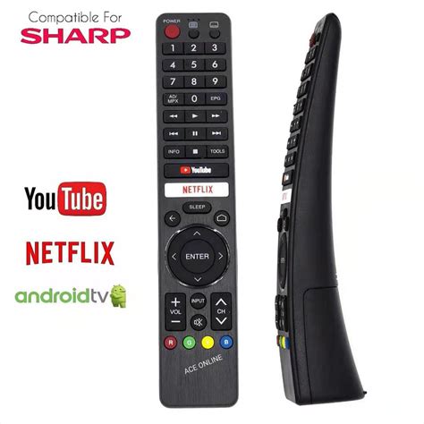 sharp ledandroid tv smart tv remote control  compatible