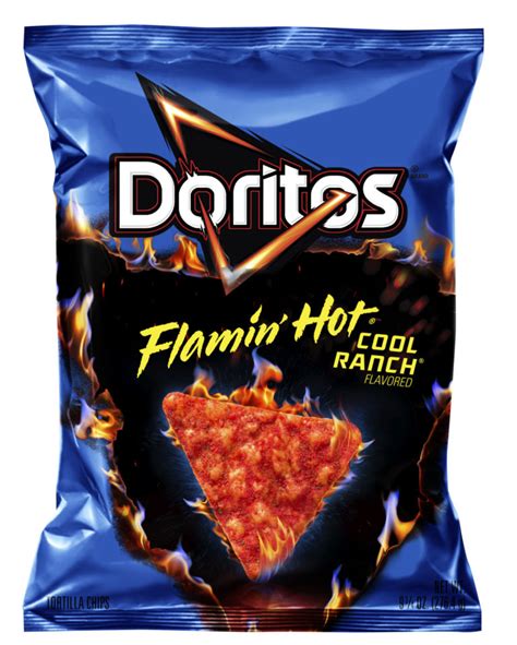 new doritos blend flamin hot and cool ranch flavors for a spicy kick