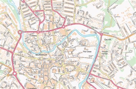 norwich street map cosmographics