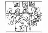 Colorare Kleurplaat Zeichenunterricht Cours Tekenlessen Malvorlage Lezioni Lecciones Rupestre Dibujos Disegni Aula Kleurplaten Cores Educima sketch template
