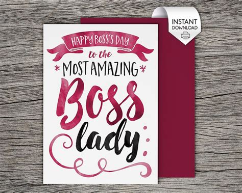 happy bosss day cards printable printable card