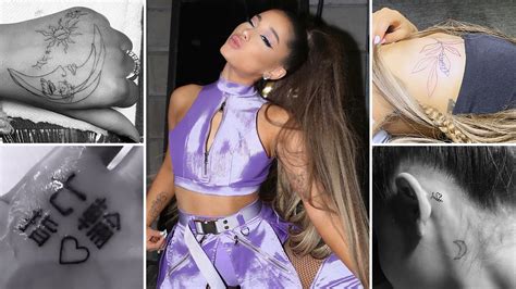 Ariana Grande Tattoos A Guide To All Of Her Pieces Of Ink