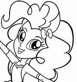 Pie Pinkie Pony Little Drawing Coloring Equestria Girls Face Pages Printable Kids Drawings Sunbow Hasbro Copyright Mark Production Paintingvalley sketch template