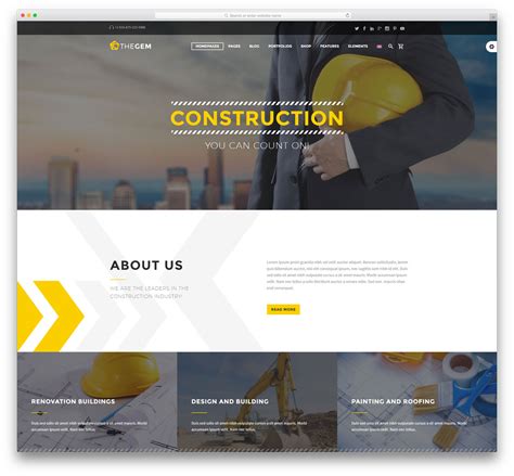construction company wordpress themes  colorlib