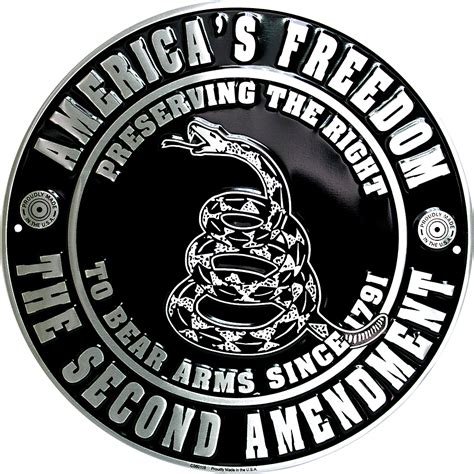 americas freedom   amendment   metal sign  bear arms  ebay