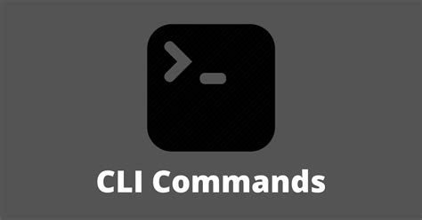 command  commands cli tutorial