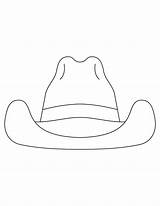 Hat Cowboy Template Coloring Pages Cow Draw Crafts Cowgirl Boy Quilt Kids Western Drawing Printable Color Hats Para Colorear Kidsplaycolor sketch template