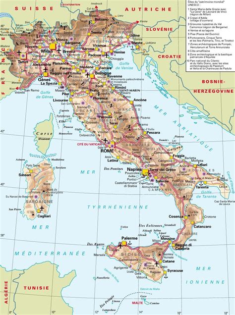 epingle par fabienne sur  italie carte italie visiter italie voyage italie