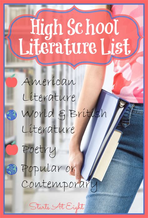 high school literature list american literature startsateight