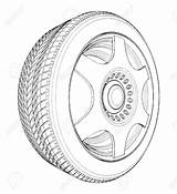 Tire Car Drawing Clipart Sketch Tyre Paintingvalley Clipground sketch template